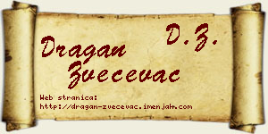 Dragan Zvečevac vizit kartica